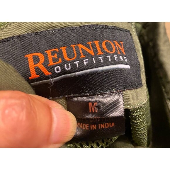 REUNION Outfitters Vest Jacket Army Green Patches Medium - Picture 4 of 11